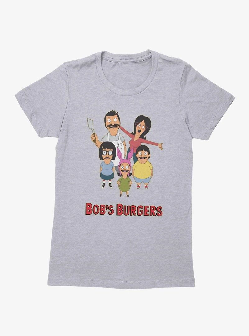 Bob's Burgers Family Photo Looking Up Womens T-Shirt