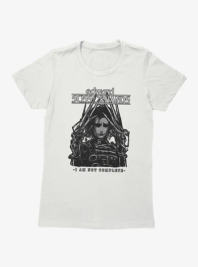 Edward Scissorhands I Am Not Complete Womens T-Shirt