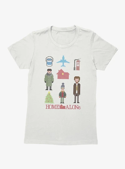 Home Alone Pixel Characters Womens T-Shirt