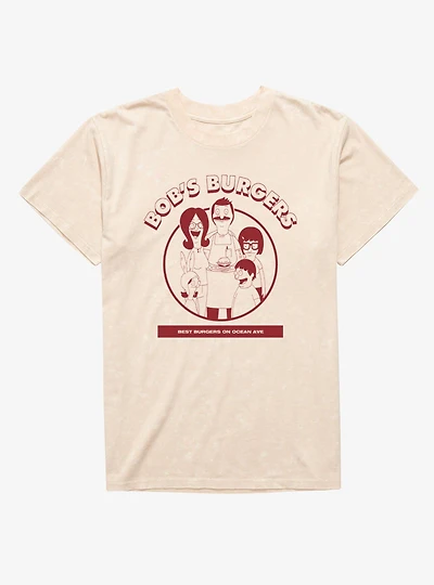 Bob's Burgers Best On Ocean Ave Mineral Wash T-Shirt