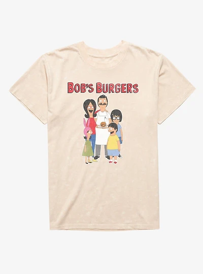 Bob's Burgers Happy Family Mineral Wash T-Shirt