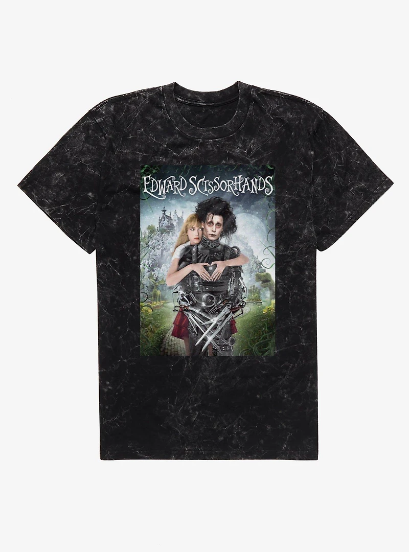 Edward Scissorhands Movie Poster Mineral Wash T-Shirt
