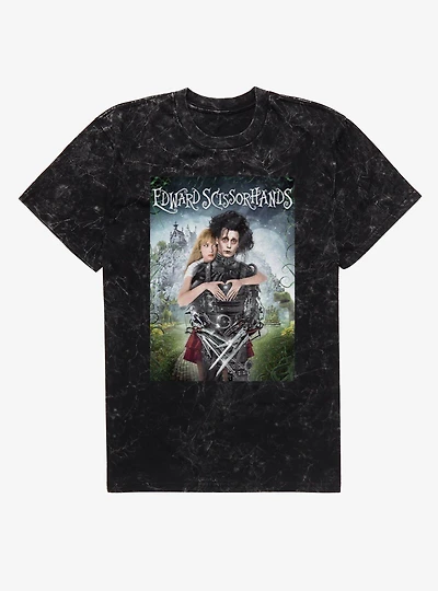 Edward Scissorhands Movie Poster Mineral Wash T-Shirt