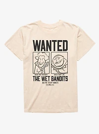 Home Alone Wanted Wet Bandits Cartoons Mineral Wash T-Shirt
