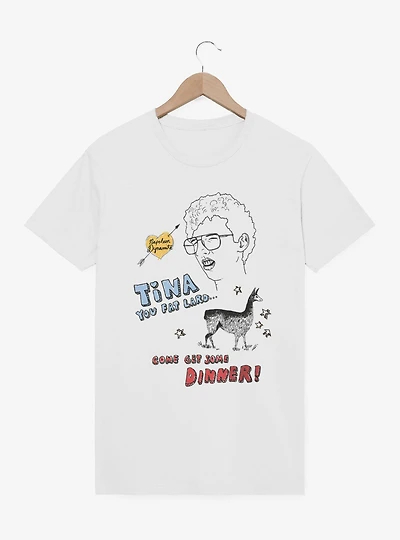 Napoleon Dynamite Tina Fat Lard Dinner Sketch T-Shirt