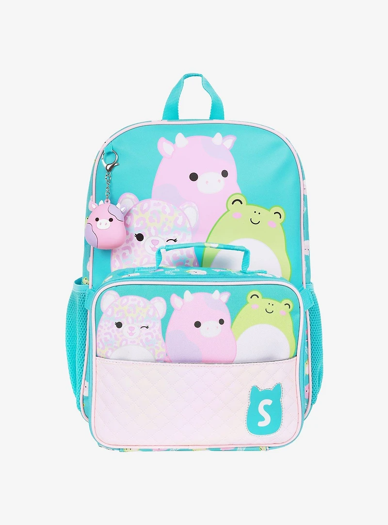 Squishmallows 3D Charm Backpack with Detachable Lunch Box