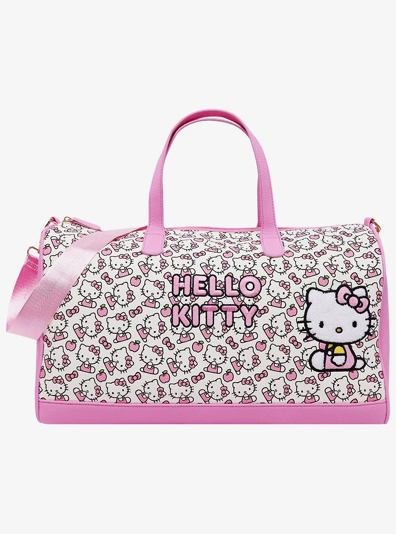 Ful Sanrio Hello Kitty Pink & White Weekender Duffle Bag