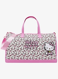 Ful Sanrio Hello Kitty Pink & White Weekender Duffle Bag