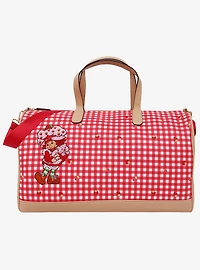 Strawberry Shortcake Gingham Weekender Duffle Bag
