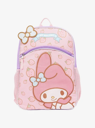 My Melody Berry Bow Full-Size Halfmoon Backpack
