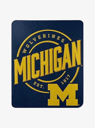 NCAA Michigan Campaign Fleece Throw Blanket