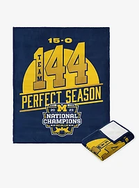 NCAA 2023 FBC Fissure Michigan Silk Touch Throw Blanket