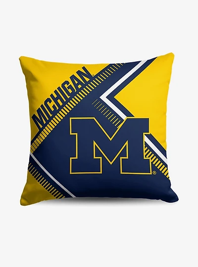 NCAA Michigan Wolverines Pulsewave Throw Pillow