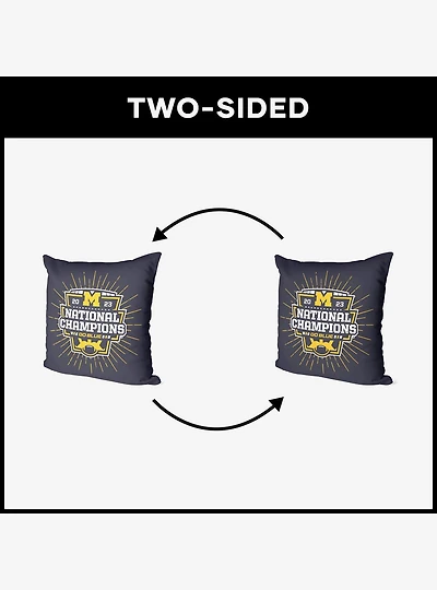 NCAA 2023 FBC Intimidate Michigan Throw Pillow