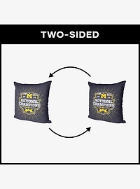 NCAA 2023 FBC Intimidate Michigan Throw Pillow