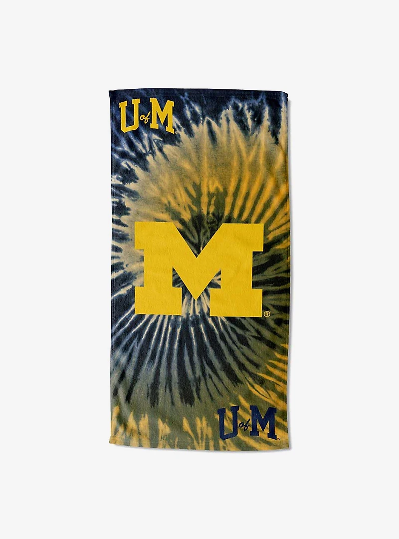 NCAA Michigan Psychedelic Beach Towel