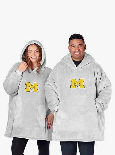 NCAA Michigan Wolverines Heather Grey Hoodler Pullover Hoodie