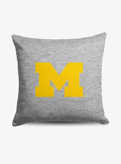 NCAA Michigan Wolverines Logo Sweatshirt Pillow