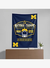 NCAA 2023 FBC Nameplate Michigan Wall Hanging