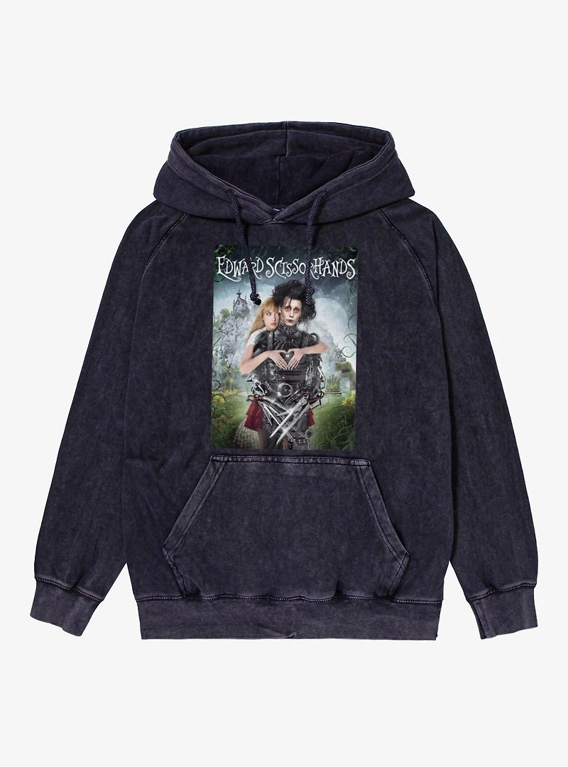 Edward Scissorhands Movie Poster Mineral Wash Hoodie