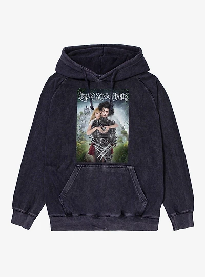 Edward Scissorhands Movie Poster Mineral Wash Hoodie