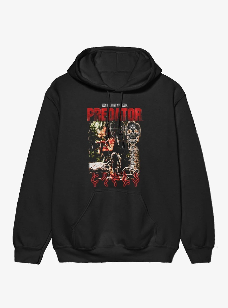 Predator Soon The Hunt Will Begin Target Scan Hoodie