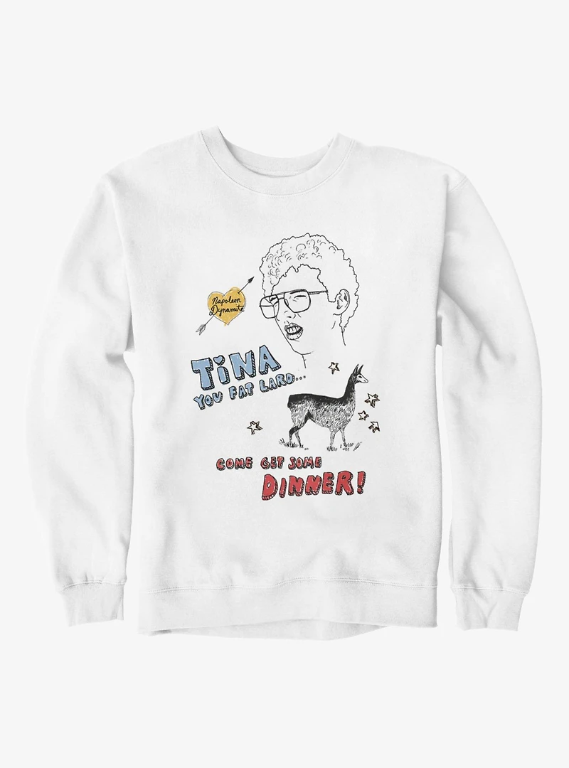 Napoleon Dynamite Tina Fat Lard Dinner Sketch Sweatshirt