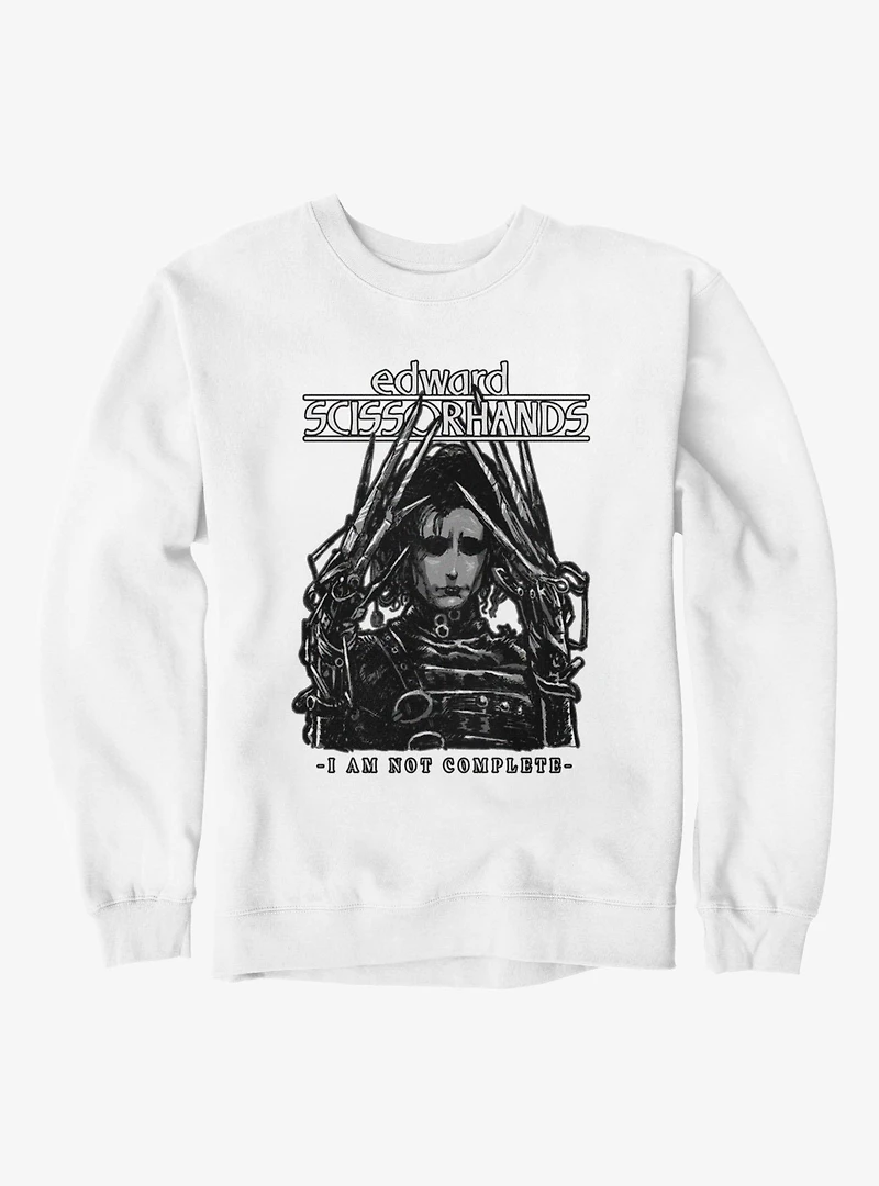 Edward Scissorhands I Am Not Complete Sweatshirt