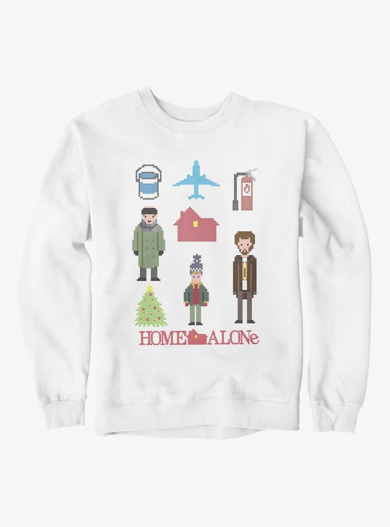 Home Alone Pixel Characters Sweatshirt