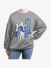 Avatar: The Last Airbender Avatar Water Tribe Duo Womens Oversized Sweatshirt