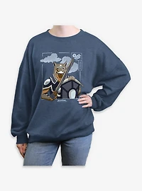 Avatar: The Last Airbender Avatar Sokka Water Tribe Armor Womens Oversized Sweatshirt