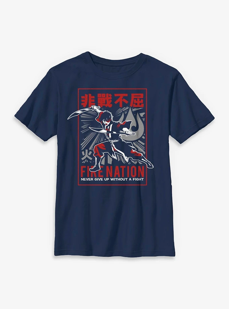 Avatar: The Last Airbender Avatar Zuko Fight Youth T-Shirt