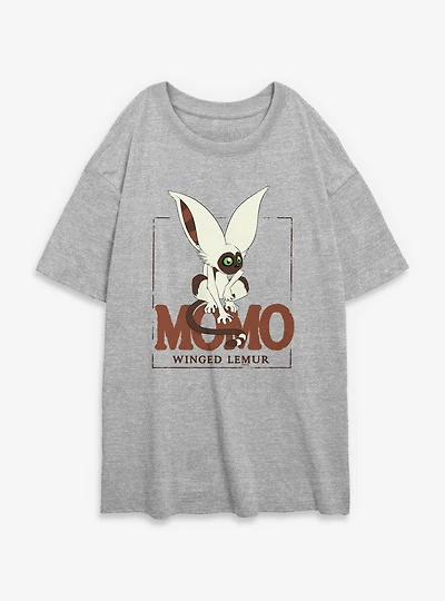 Avatar: The Last Airbender Avatar Lemur Momo Womens Oversized T-Shirt