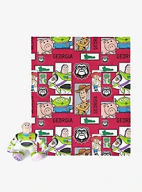 NCAA Georgia Bulldogs Disney Toy Story Buzz Lightyear Cameo Hugger Pillow & Silk Touch Throw Blanket Set
