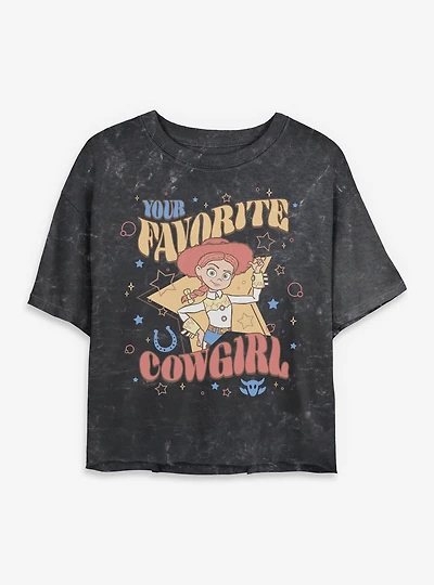 Disney Pixar Toy Story Your Favorite Cowgirl Jesse Mineral Wash Womens Crop T-Shirt
