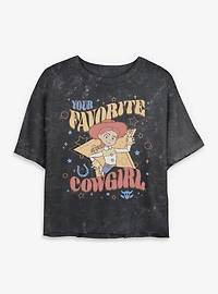 Disney Pixar Toy Story Your Favorite Cowgirl Jesse Mineral Wash Womens Crop T-Shirt