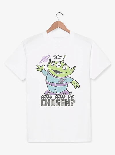 Disney Pixar Toy Story Pizza Planet Who Will Be Chosen Alien T-Shirt