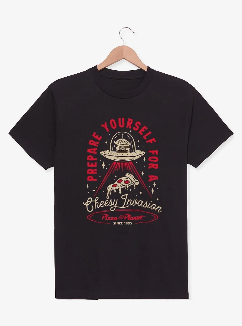 Disney Pixar Toy Story Aliens Cheesy Invasion Pizza Planet T-Shirt