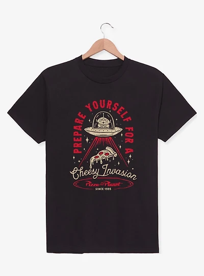 Disney Pixar Toy Story Aliens Cheesy Invasion Pizza Planet T-Shirt