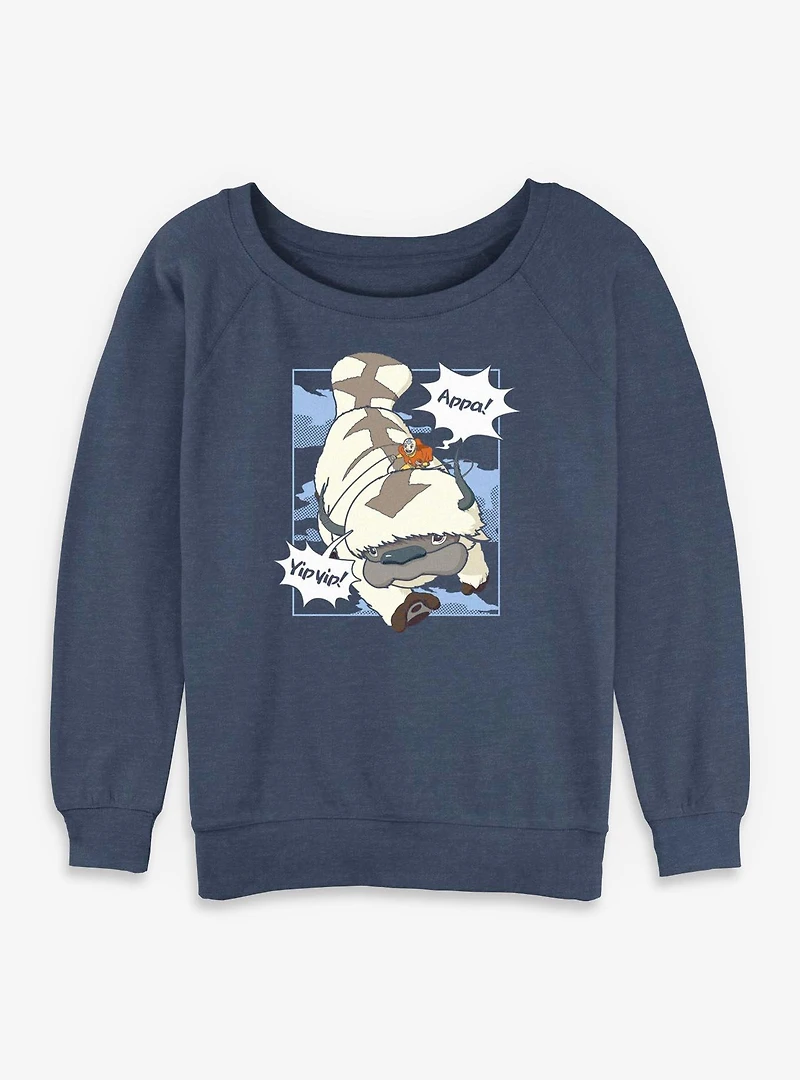 Avatar: The Last Airbender Avatar Appa Yip Womens Slouchy Sweatshirt