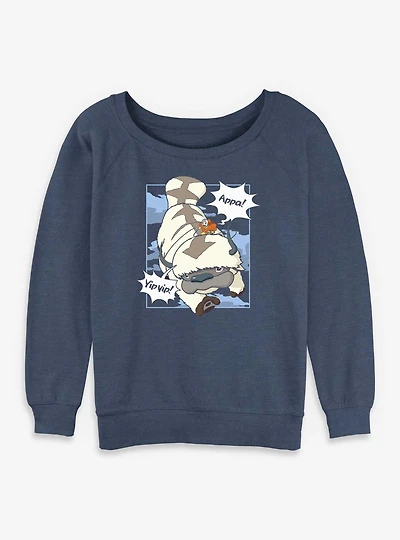 Avatar: The Last Airbender Avatar Appa Yip Womens Slouchy Sweatshirt
