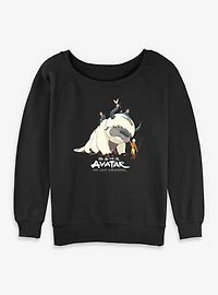 Avatar: The Last Airbender Avatar Gang Womens Slouchy Sweatshirt