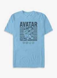 Avatar: The Last Airbender Avatar Group Named T-Shirt