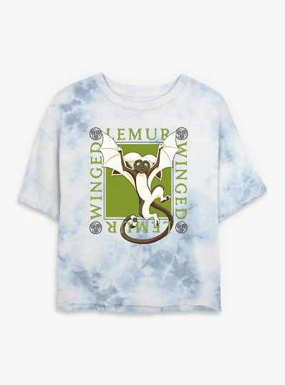 Avatar: The Last Airbender Avatar Flying Lemur Momo Tie Dye Crop Womens T-Shirt