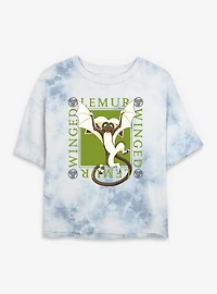 Avatar: The Last Airbender Avatar Flying Lemur Momo Tie Dye Crop Womens T-Shirt