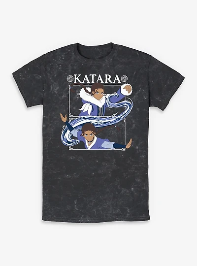 Avatar: The Last Airbender Avatar Katara Character Focus Mineral Wash T-Shirt