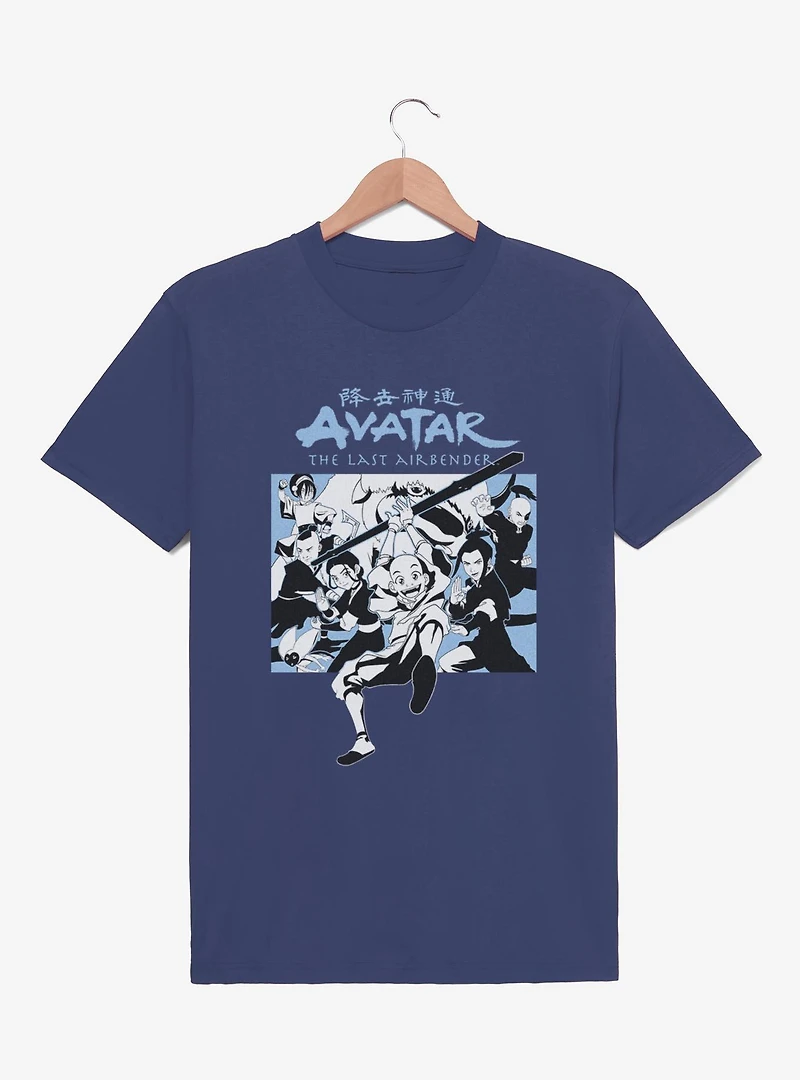 Avatar: The Last Airbender Avatar BW Group T-Shirt