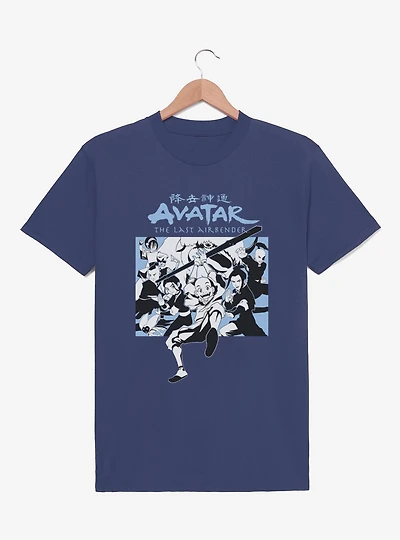 Avatar: The Last Airbender Avatar BW Group T-Shirt