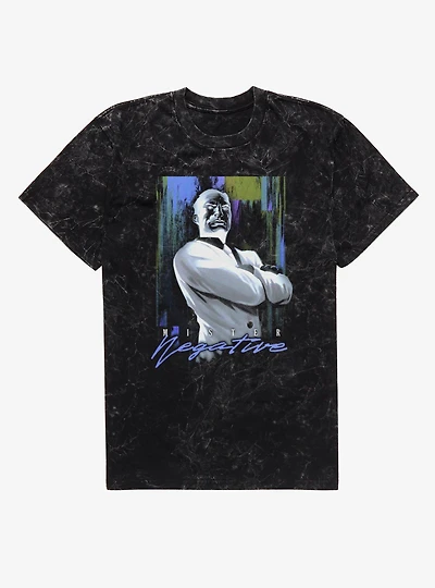 Marvel Spider-Man Mister Negative Comic Portrait Mineral Wash T-Shirt