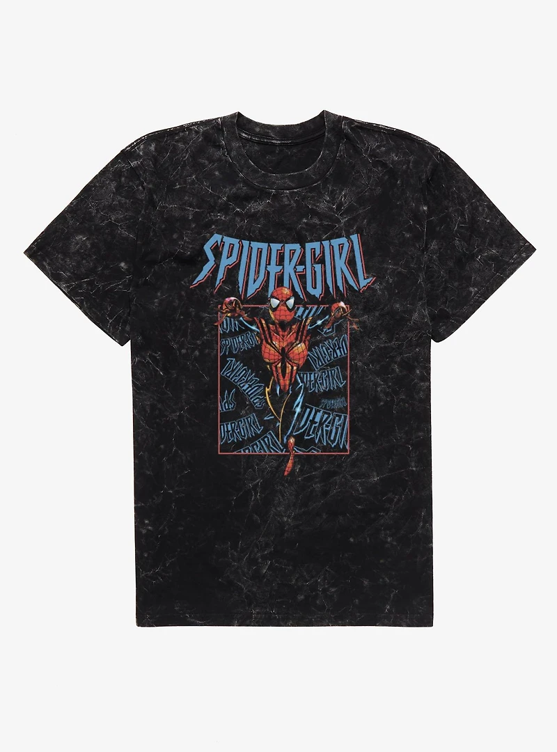 Marvel Spider-Man Spider-Girl Mineral Wash T-Shirt
